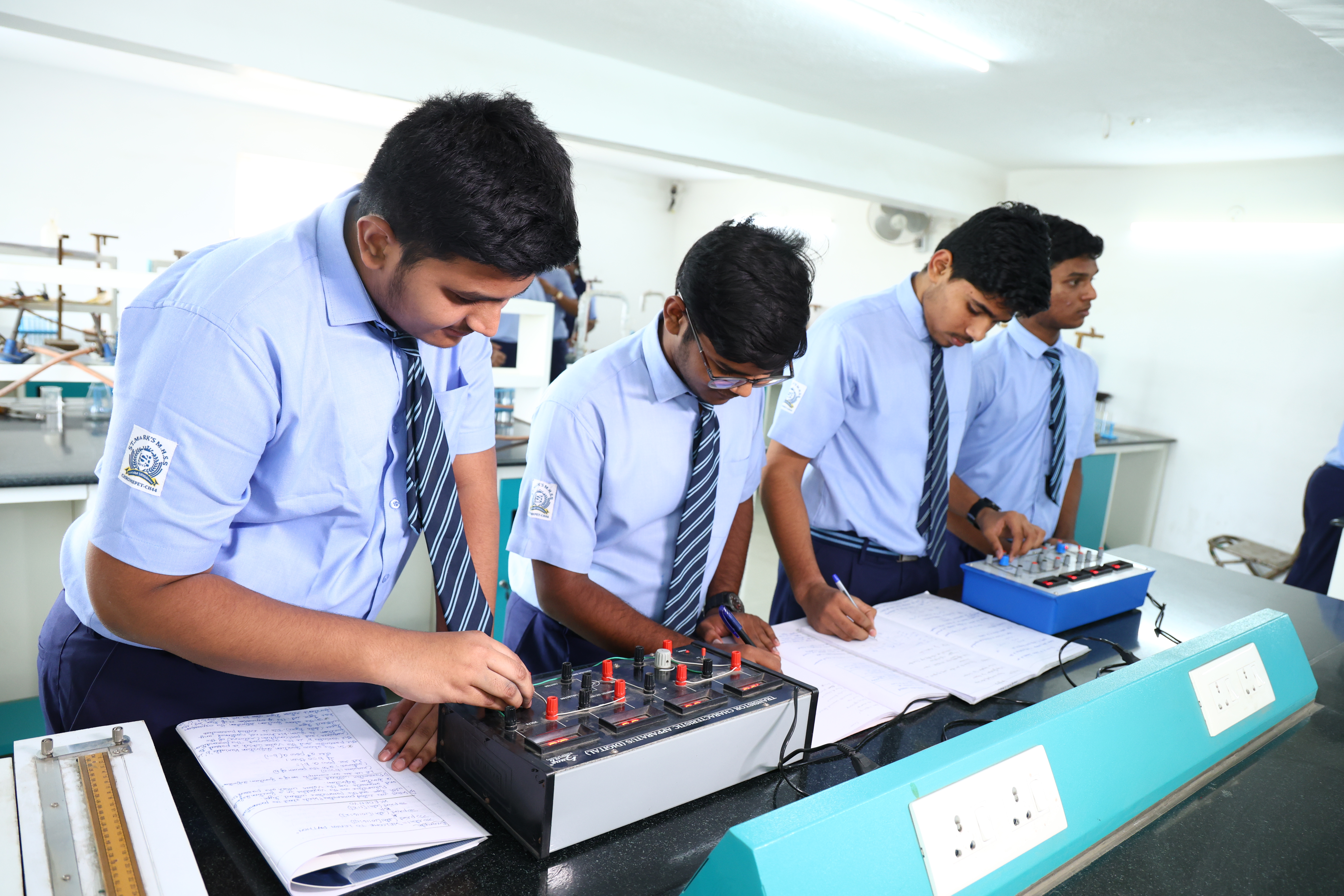 Science lab in use