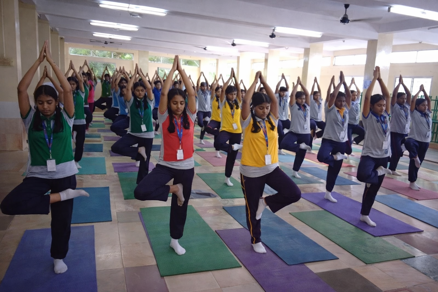 Yoga session